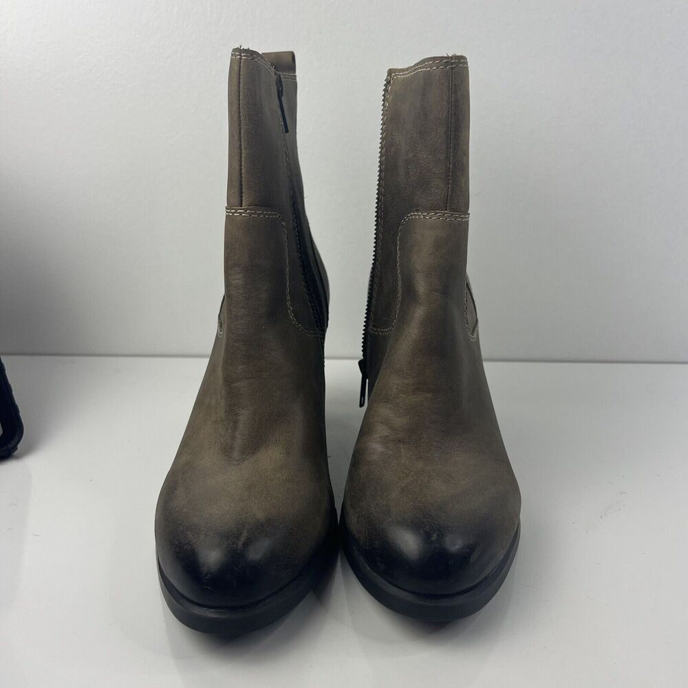 Sperry Top Sider Dasher Grace Brown Leather Boots With Burnished Toe US 9.5 - Picture 2 of 5